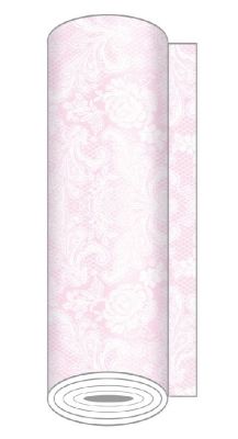 Papírový běhoun na stůl Lace Embossed růžový - Kliknutím zobrazíte detail obrázku.
