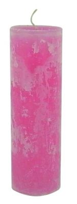 Svíčka Ronald 7x25cm růžová  - Kliknutím zobrazíte detail obrázku.