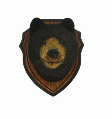 Dekorativní hlava Medvěd černá - Kliknutím zobrazíte detail obrázku.