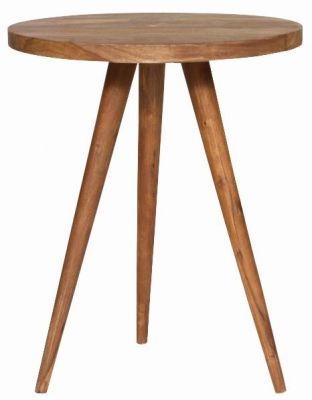 Dřevěný stolek Retro kulatý - Kliknutím zobrazíte detail obrázku.