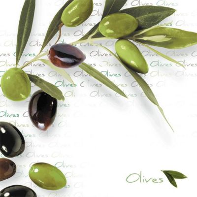 Ubrousky zelené olivy - Kliknutím zobrazíte detail obrázku.