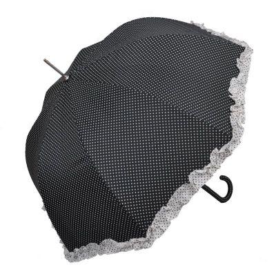 Deštník s puntíky černý - Kliknutím zobrazíte detail obrázku.