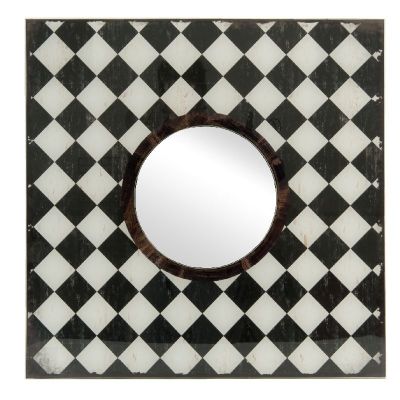 Zrcadlo kulaté Šachovnice - Kliknutím zobrazíte detail obrázku.