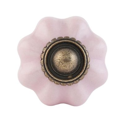 Keramická úchytka růžová 3 cm - Kliknutím zobrazíte detail obrázku.
