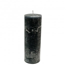 Tmavě šedá svíčka 7 x 20 cm