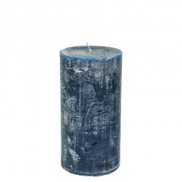 Tmavě modrá svíčka 10 x 20 cm