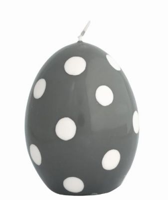 Svíčka vajíčko Warm grey velká  - Kliknutím zobrazíte detail obrázku.