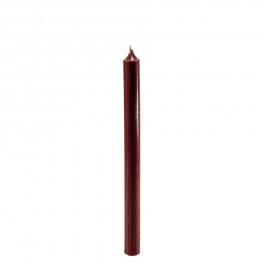 Úzká tmavě červená svíčka 28 cm