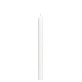 Úzká bílá svíčka 28 cm