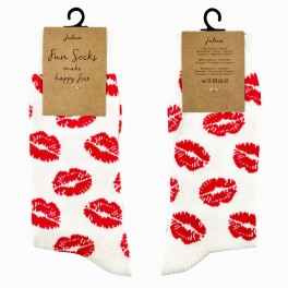 Ponožky bílé Kiss 39-41