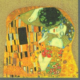 Papírové ubrousky Klimt - Polibek