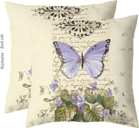 Polštář s motýlem Romance  - Kliknutím zobrazíte detail obrázku.
