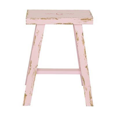Dřevěná stolička G pale pink 45 cm - Kliknutím zobrazíte detail obrázku.