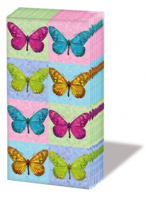 Kapesníčky Motýli Pop Art  - Kliknutím zobrazíte detail obrázku.