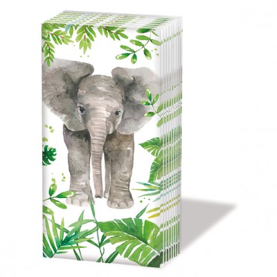 Kapesníčky Tropical Slon - Kliknutím zobrazíte detail obrázku.