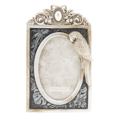 Fotorámeček stříbrný s papouškem 15 x 24 cm - Kliknutím zobrazíte detail obrázku.