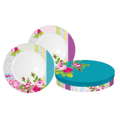 Sada dvou talířů Floral spring - Kliknutím zobrazíte detail obrázku.