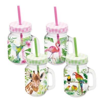 Párty pohárek Tropical Papoušci - Kliknutím zobrazíte detail obrázku.