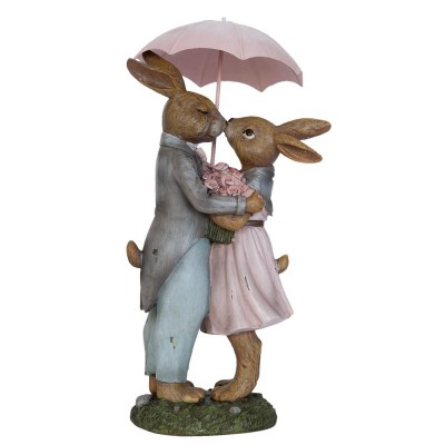 Dekorativní socha Rabbits in love - Kliknutím zobrazíte detail obrázku.