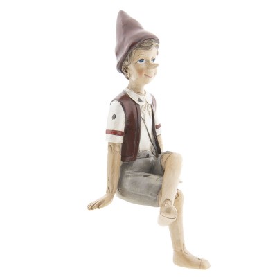 Dekorativní soška Pinocchio sedící - Kliknutím zobrazíte detail obrázku.