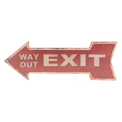 Směrová cedule Exit - Kliknutím zobrazíte detail obrázku.