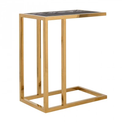 Odkládací stolek k pohovce Blackbone gold - Kliknutím zobrazíte detail obrázku.