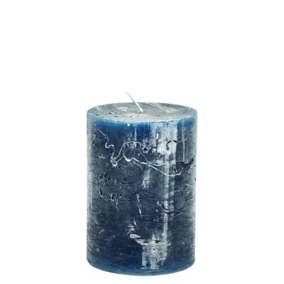 Tmavě modrá svíčka 7 x 10 cm - Kliknutím zobrazíte detail obrázku.
