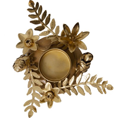 Zlatý svícen Flower gold - Kliknutím zobrazíte detail obrázku.