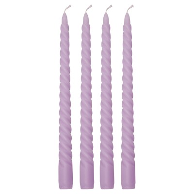 Svíčky Twist lavender 4 ks - Kliknutím zobrazíte detail obrázku.