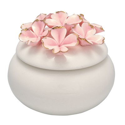 Dóza na šperky Flower pale pink - Kliknutím zobrazíte detail obrázku.