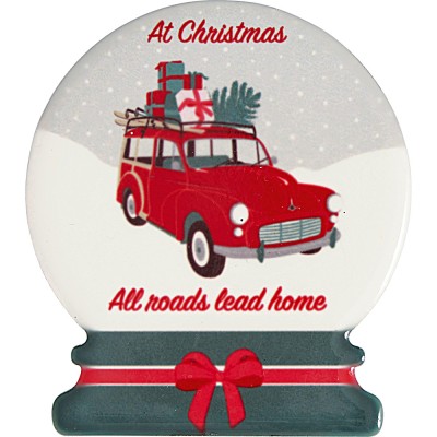 Sada 4 magnetů Christmas car red - Kliknutím zobrazíte detail obrázku.