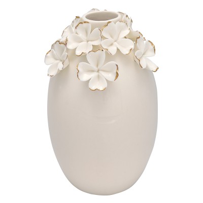 Váza Flower bílá velká - Kliknutím zobrazíte detail obrázku.
