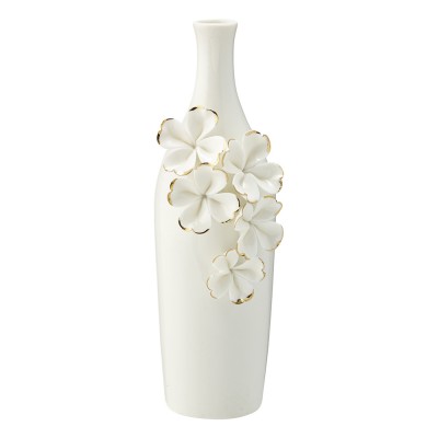 Váza Flower white úzká - Kliknutím zobrazíte detail obrázku.