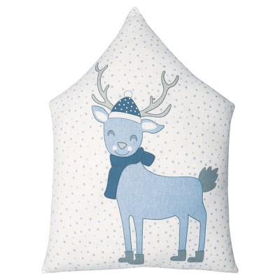 Dětský polštář Deer pale blue 30 x 40 cm - Kliknutím zobrazíte detail obrázku.