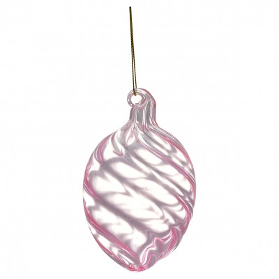 Skleněné vajíčko Swirl wide pale pink - Kliknutím zobrazíte detail obrázku.