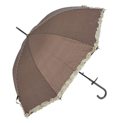 Deštník hnědý s volánkem Susan - Kliknutím zobrazíte detail obrázku.