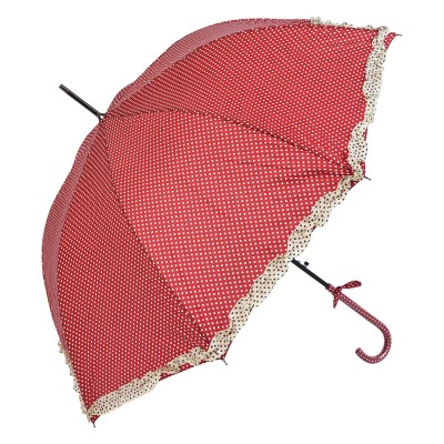 Deštník červený s volánky Susan - Kliknutím zobrazíte detail obrázku.