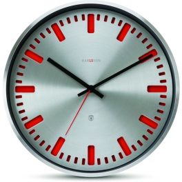 Nástěnné hodiny Colour Clock červené