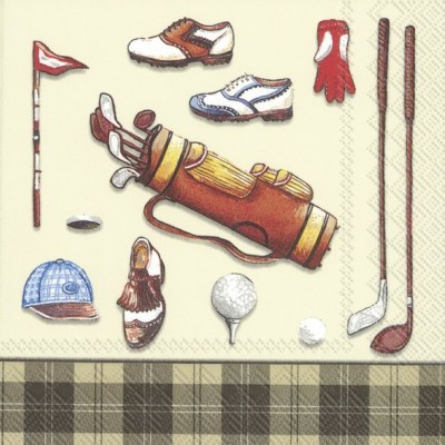 Papírové ubrousky Golf classic - Kliknutím zobrazíte detail obrázku.