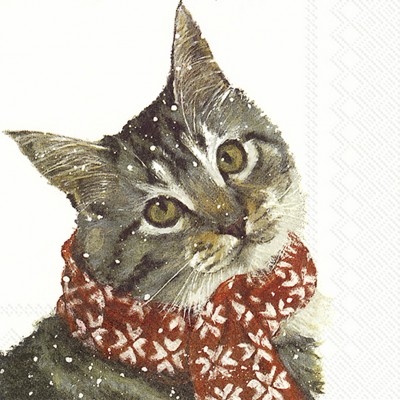 Papírové ubrousky s kočičkou Kitty - Kliknutím zobrazíte detail obrázku.