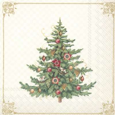 Papírové ubrousky Nostalgic Christmas tree - Kliknutím zobrazíte detail obrázku.
