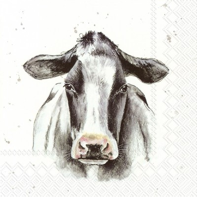 Papírové ubrousky Farmfriends - kráva - Kliknutím zobrazíte detail obrázku.