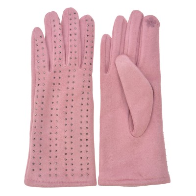 Dámské růžové rukavice Dorothy - Kliknutím zobrazíte detail obrázku.