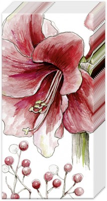 Kapesníčky Winter amaryllis - Kliknutím zobrazíte detail obrázku.