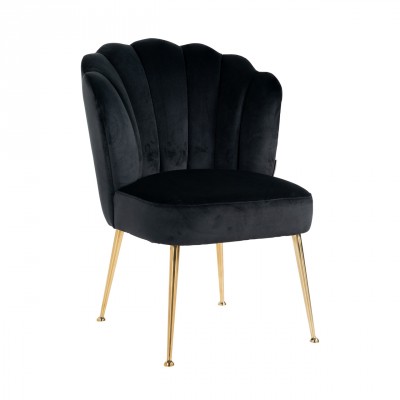 Židle Pippa black velvet/ gold - Kliknutím zobrazíte detail obrázku.