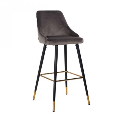 Barová židle Imani stone velvet - Kliknutím zobrazíte detail obrázku.
