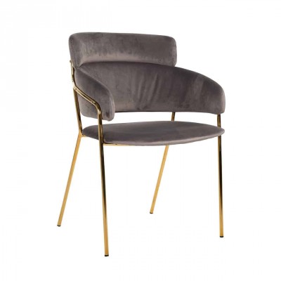Židle Angelica stone velvet fire retardant - Kliknutím zobrazíte detail obrázku.