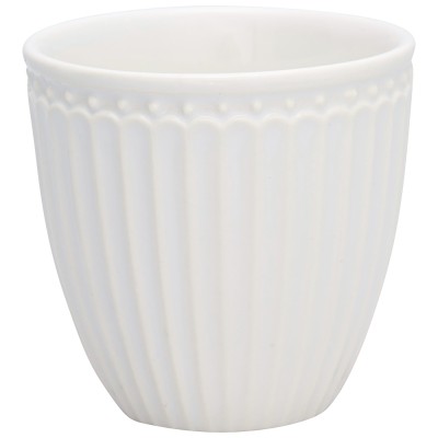 Mini latté šálek Alice white - Kliknutím zobrazíte detail obrázku.