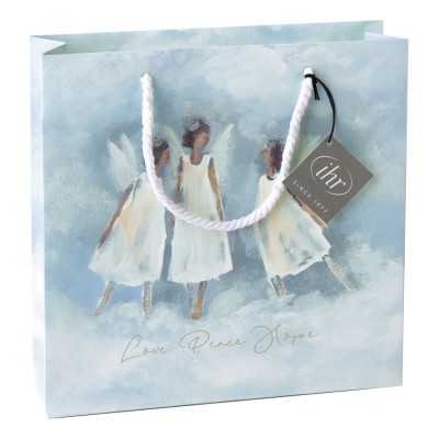 Dárková taška s anděly Love Peace Hope - Kliknutím zobrazíte detail obrázku.