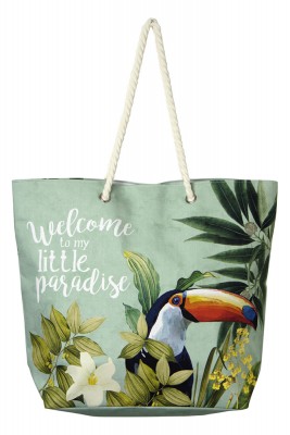 Plážová taška Toucan in paradise - Kliknutím zobrazíte detail obrázku.